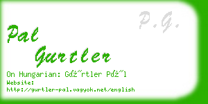 pal gurtler business card